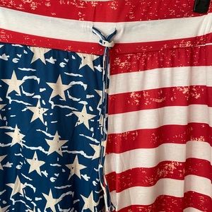 Patriotic wide leg pants! Free shipping.